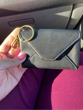 Black Envelope Card Holder Keychain